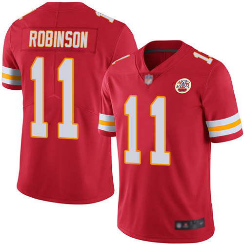 Men Kansas City Chiefs #11 Robinson Demarcus Red Team Color Vapor Untouchable Limited Player Football Nike NFL Jersey->nfl t-shirts->Sports Accessory